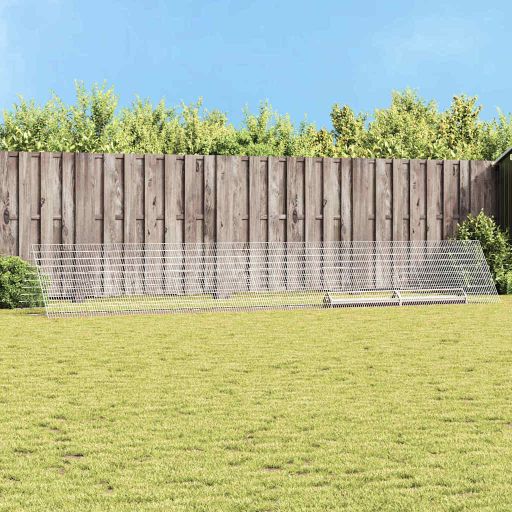 Kanahäkki Hopea 650 x 100 x 85 cm Galvanoitu teräs