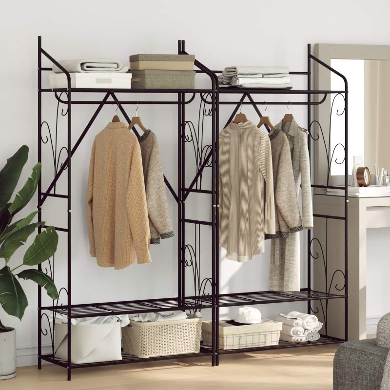 Avoin vaatekaappi Yksivärinen