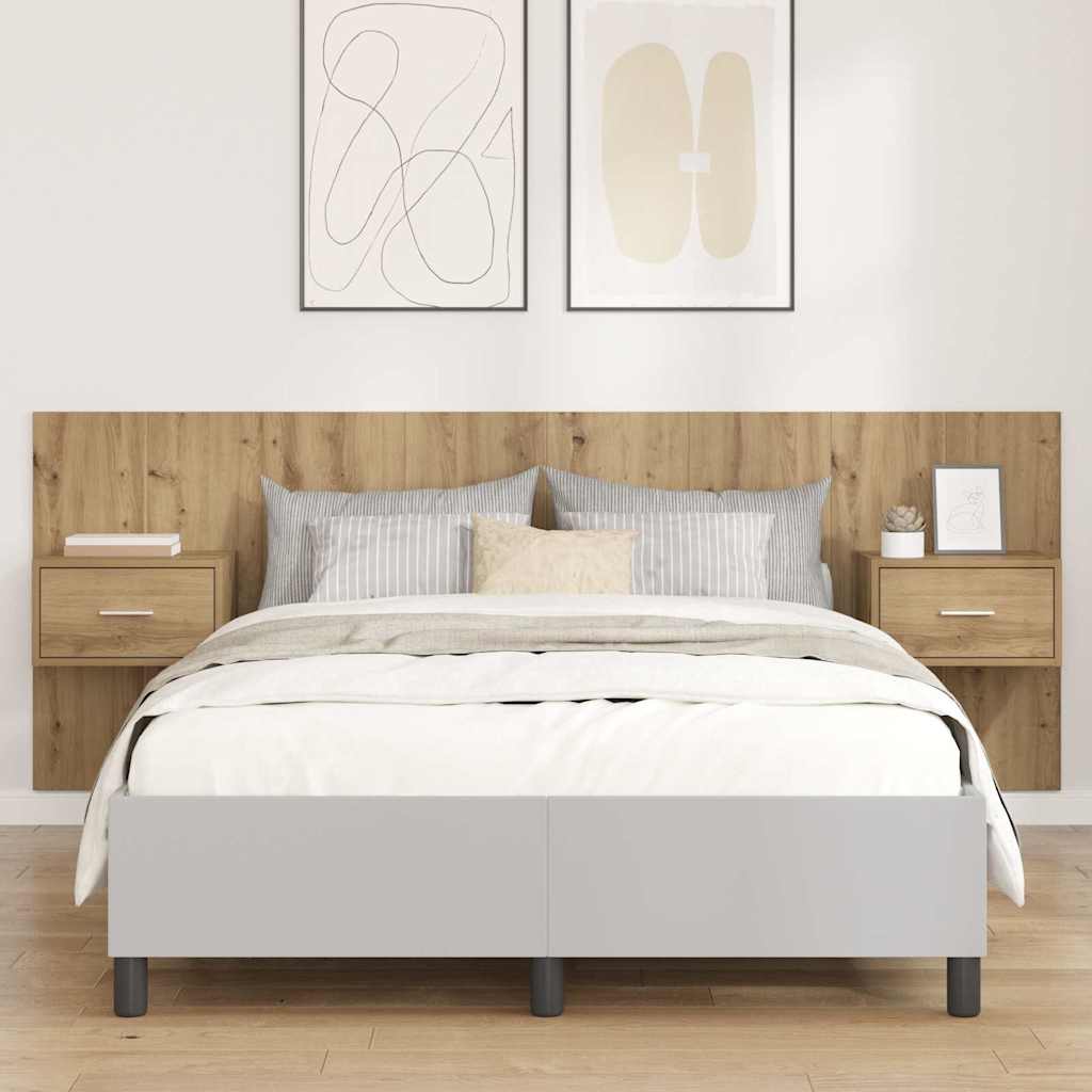 Pääty kaapilla laatikon kanssa 3 pcs Artisan tammi Tekninen puu