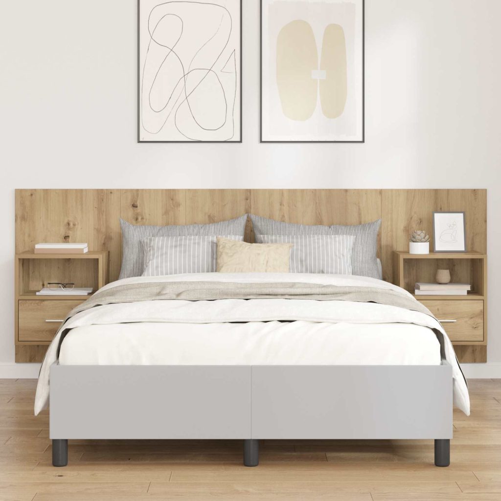 Pääty kaapilla laatikon kanssa 3 pcs Artisan tammi Tekninen puu