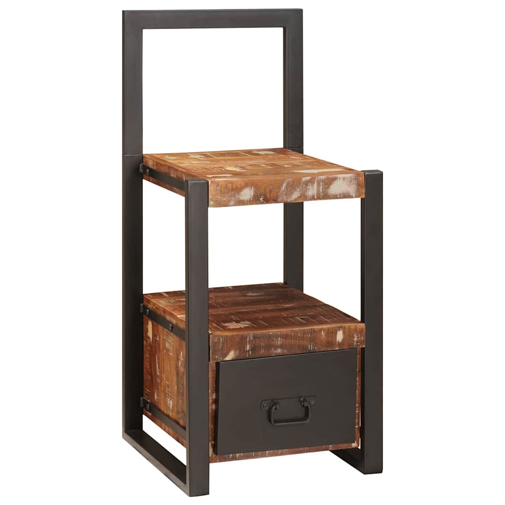 Vaatepuu Monivärinen 40x40x90 cm Kierrätetystä Puusta