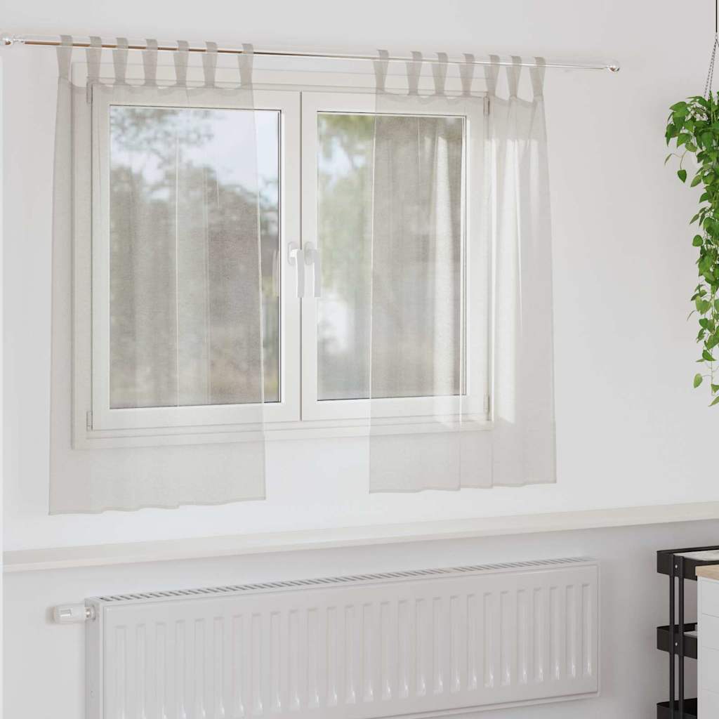 Verhot verhoilla 2 pcs Kerma 140 x 140 cm Polyesteri