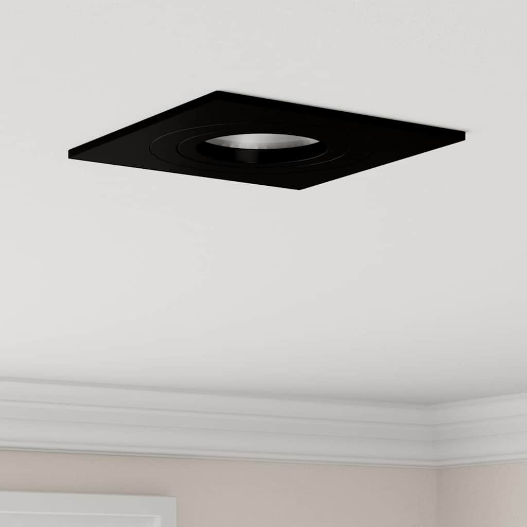 Upotettavat spotit 24 kpl Neliö GU10 Musta 91x91 mm