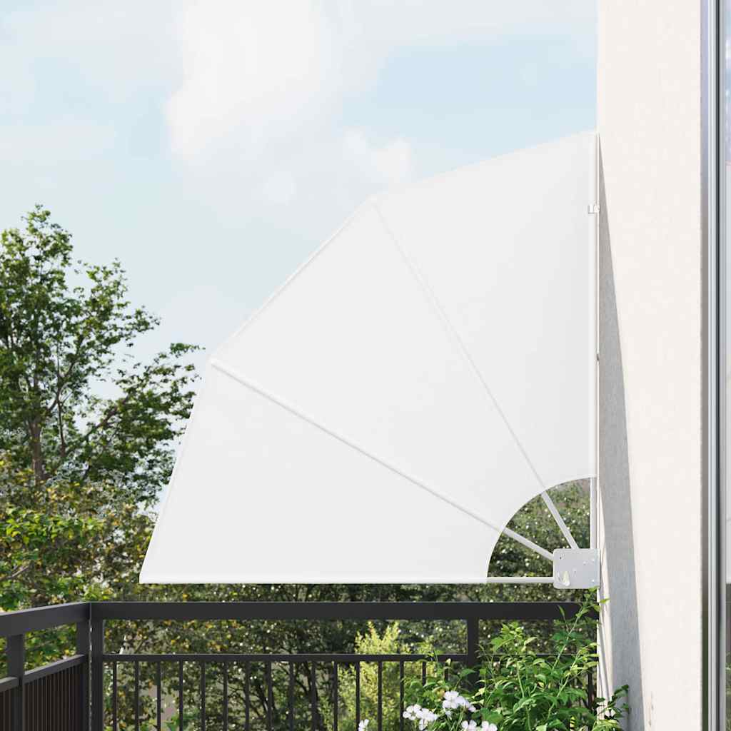 Parvekkeen yksityisyyden suoja Valkoinen 115 x 115 cm kangas