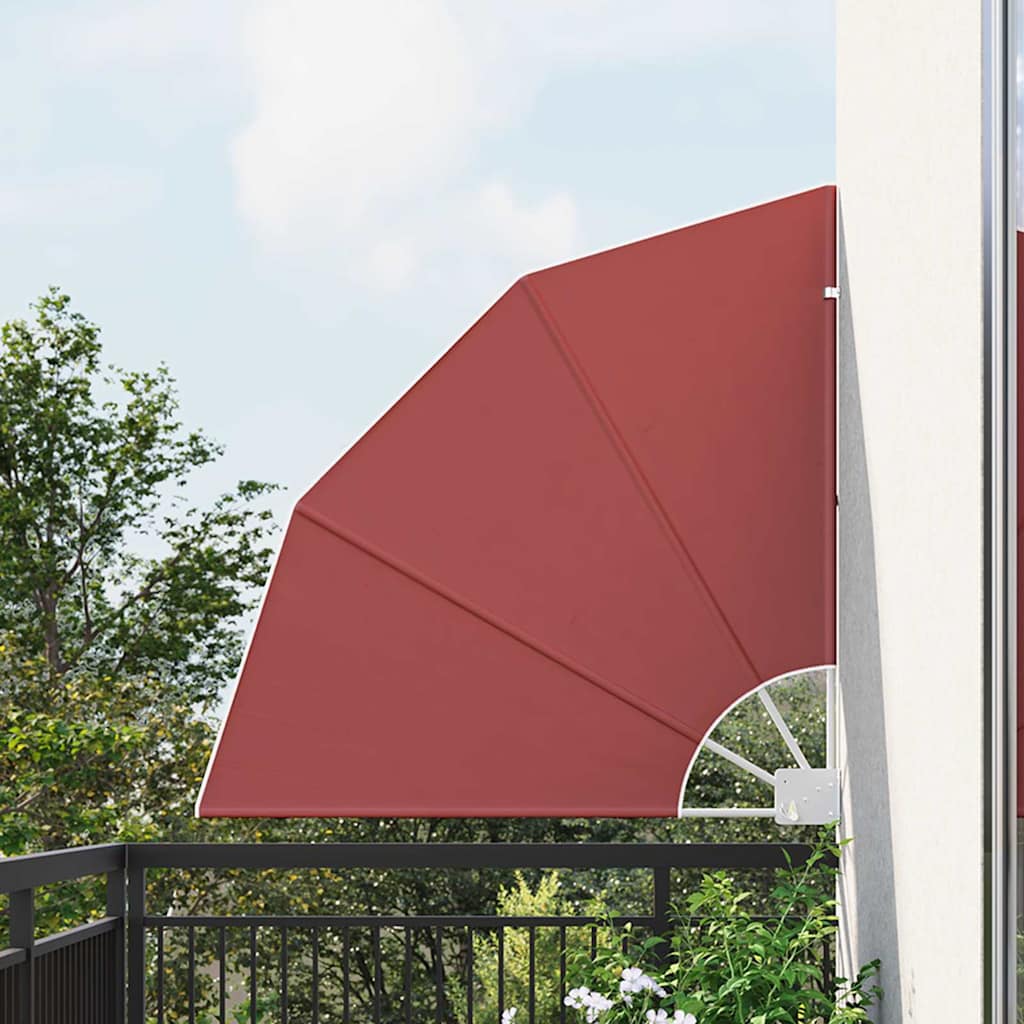 Parvekkeen yksityisyyden suoja Terrakotta 115 x 115 cm kangas