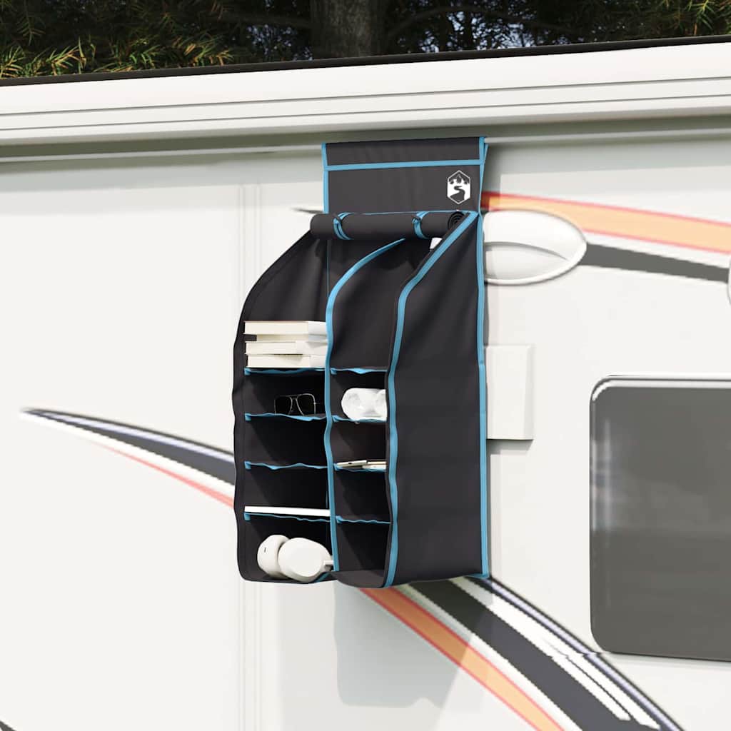 Ripustettava teltan järjestelijä 10 taskulla Musta