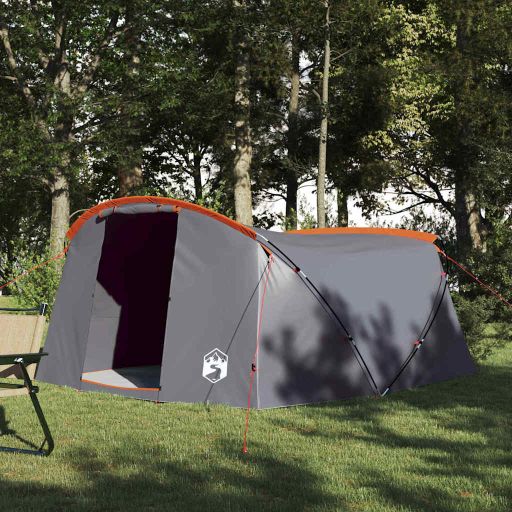 Tunneliteltta katolla Harmaa ja oranssi 318 x 275 x 140 cm