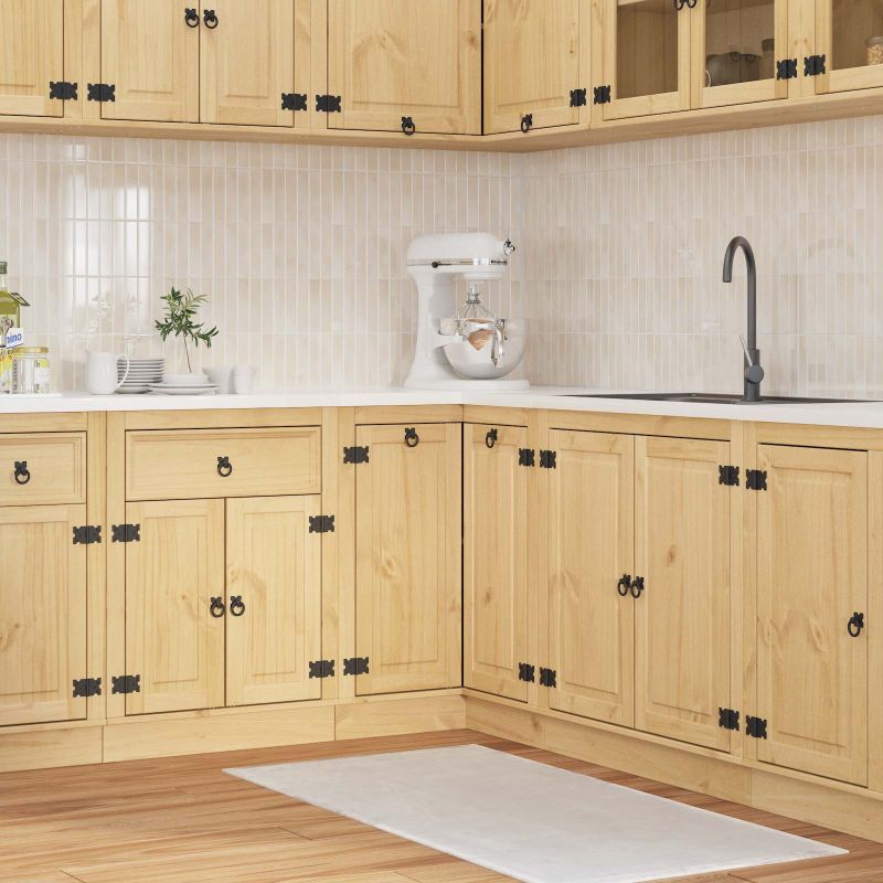 Kaappi hyllyllä ovella Hunaja 60 x 32 x 40 cm Massiivinen mänty