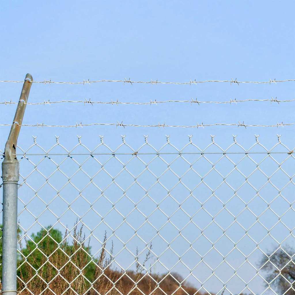 Piikkilanka Hopea 50 m Kuuma-dippigalvanoitu teräs