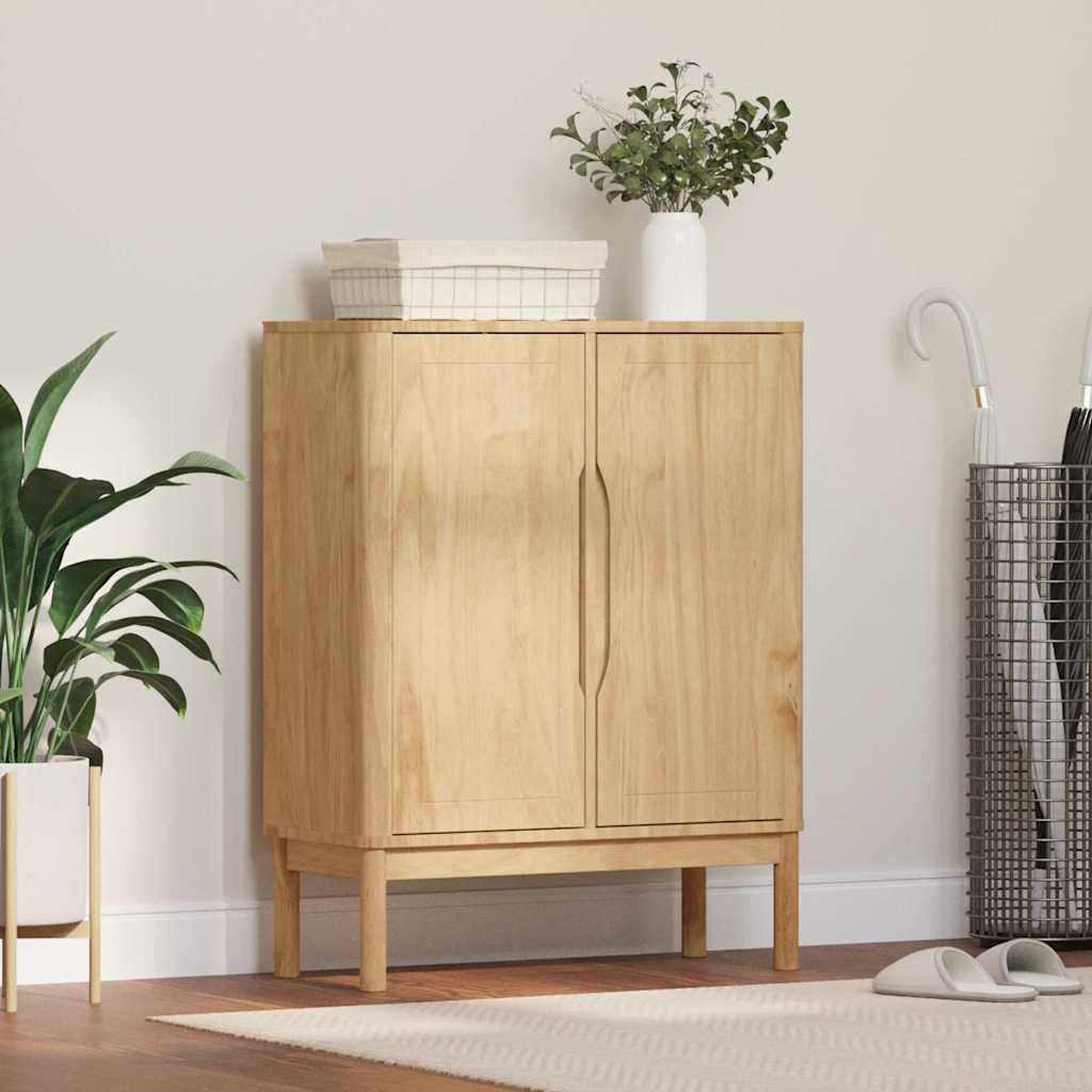 Sivupöytä Vaha ruskea 70 x 30 x 70,5 cm Massiivinen mänty