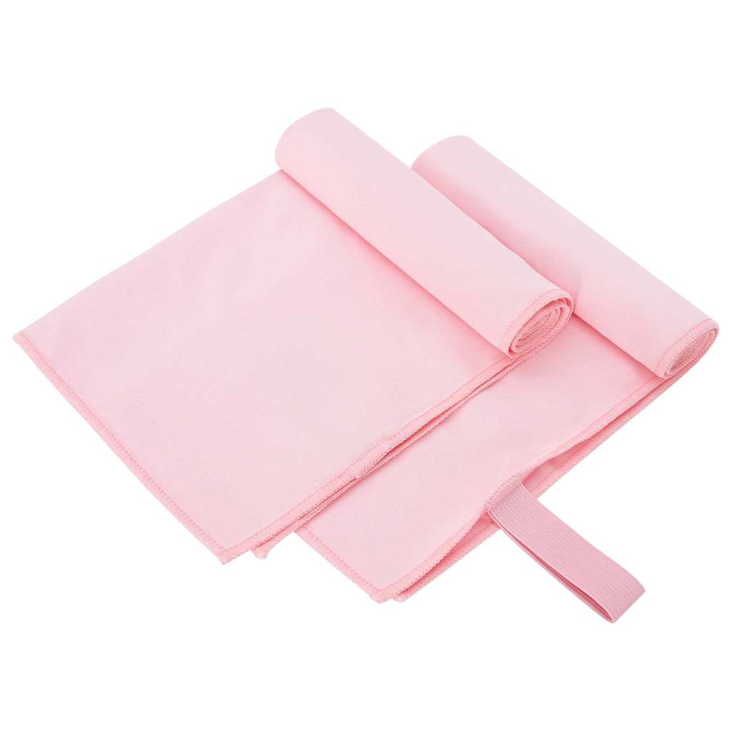 Urheilupyyhkeet 2 pcs Pinkki 50 x 30 cm Polyesteri ja polyamidi