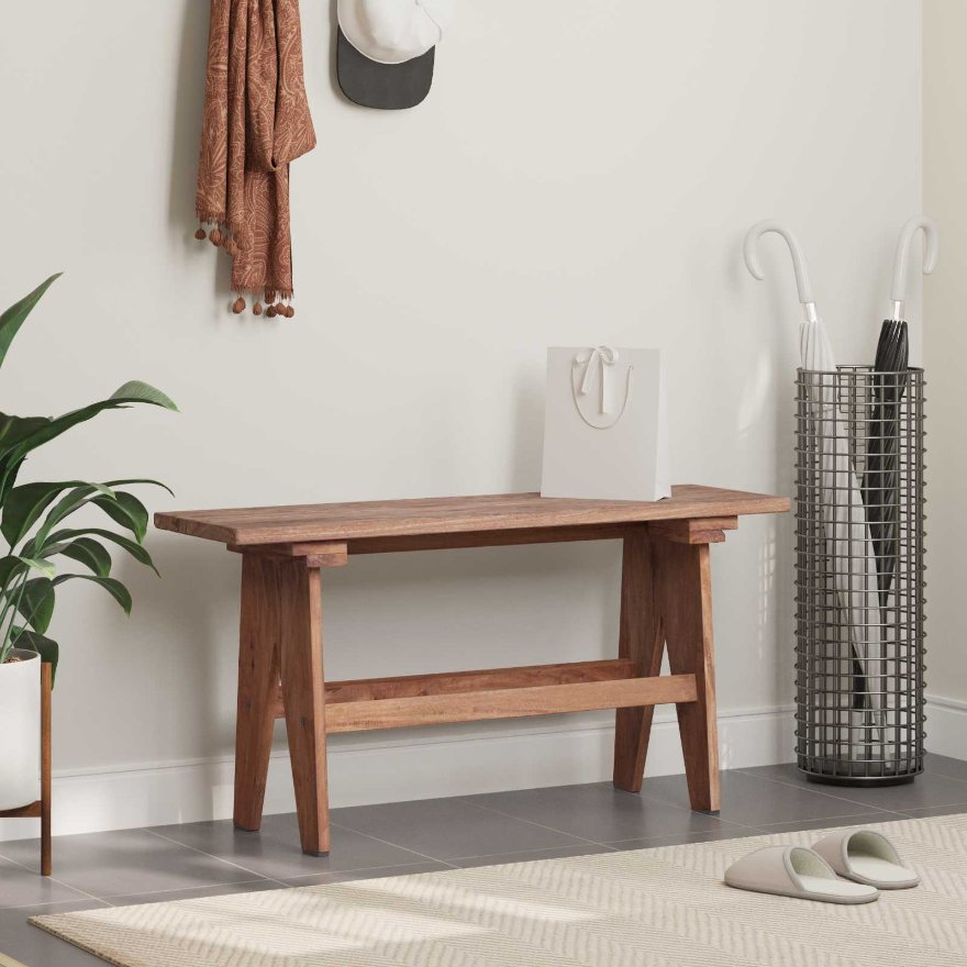 Penkki Luonnollinen 100 x 30 x 51 cm Kierrätetty Täyspuu