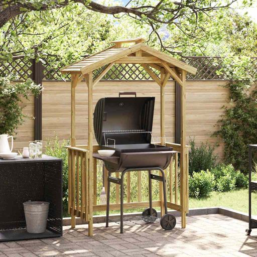 Grillikatos Ruskea 133.5 x 63 x 200 cm Impregnoitu mänty