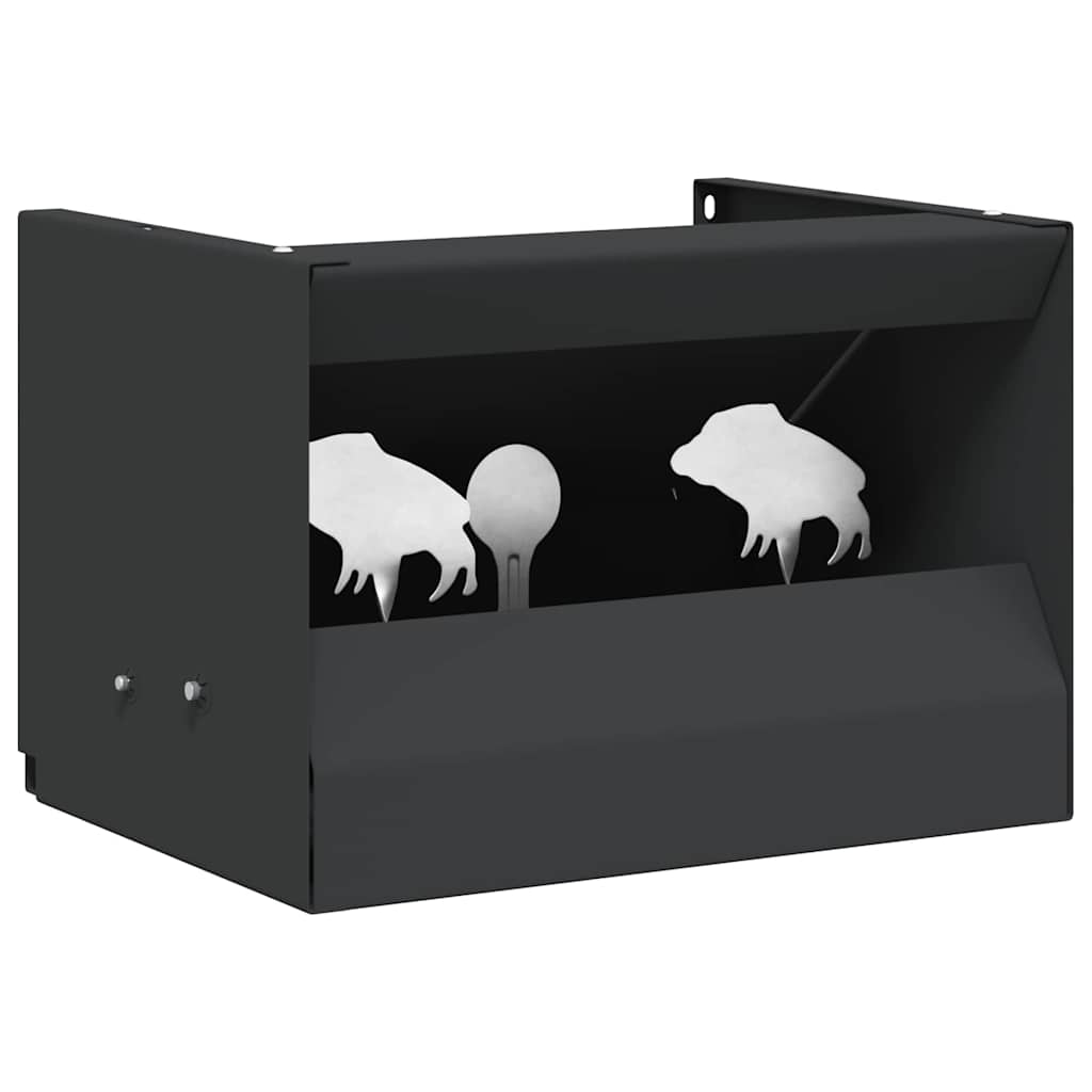 Luotiloukkulaatikko Musta 29 x 22 x 20 cm Teräs