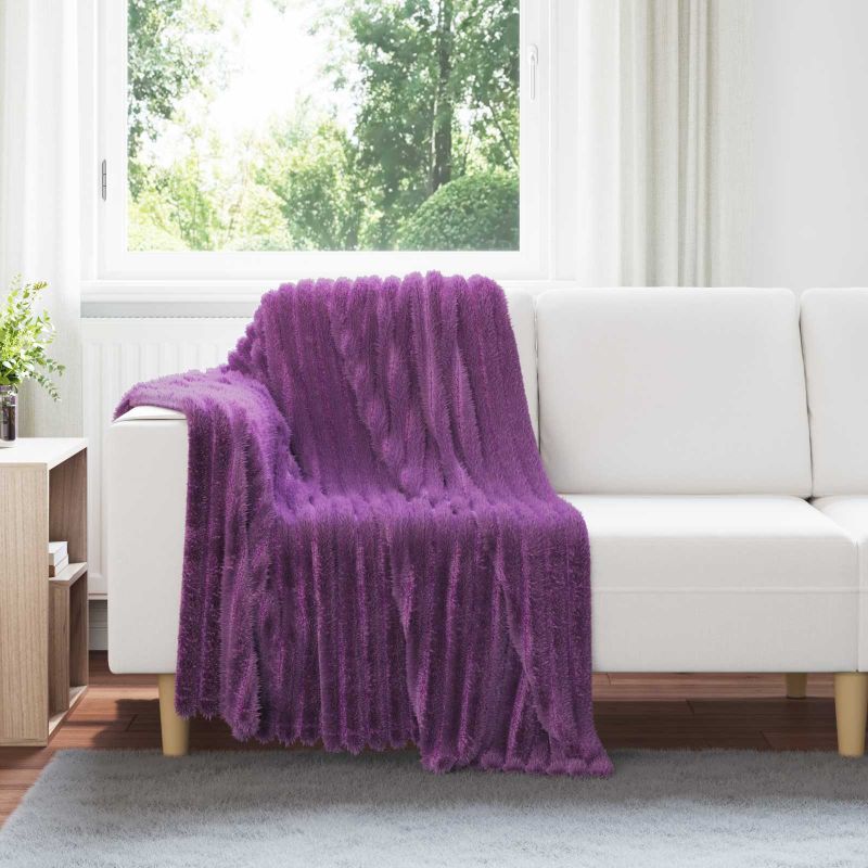 Heittoviltti Violetti 150 x 130 cm Fleese