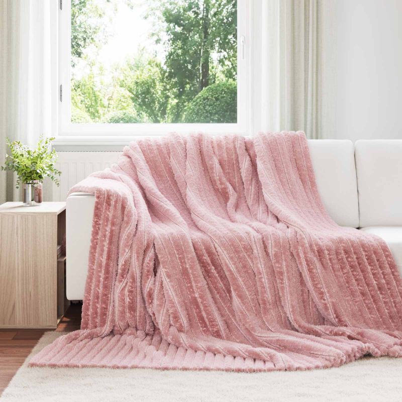 Heittoviltti Pinkki 270 x 240 cm Fleese