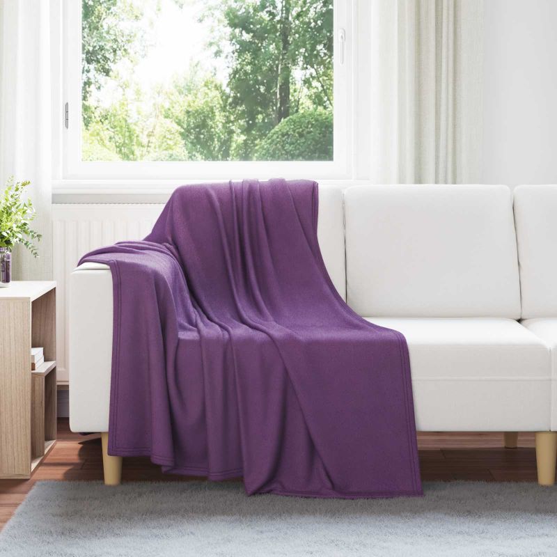 Heittopäällys 24 pcs Violetti 170 x 130 cm Fleese