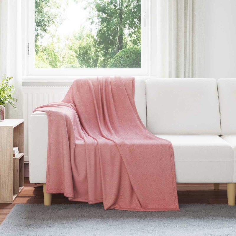 Heittopäällys 24 pcs Pinkki 170 x 130 cm Fleese