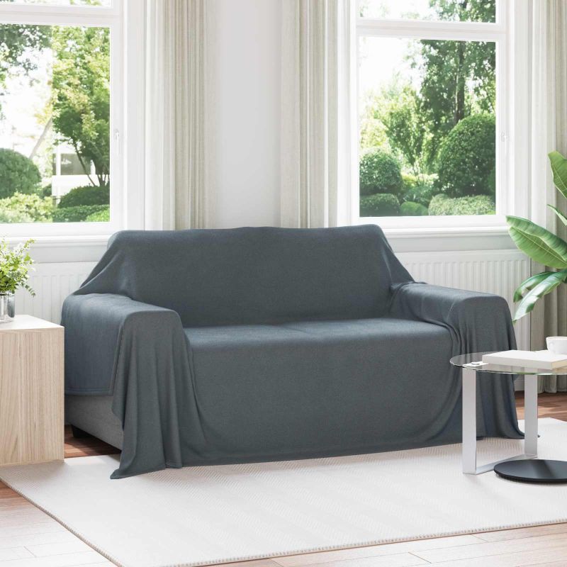 Heittoviltti Tumma harmaa 280 x 210 cm Fleese