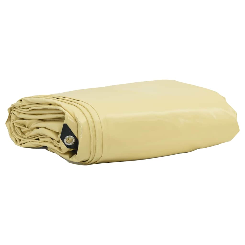 Pressu 650g / m² Beige 3 x 4 m Kangas PVC-pinnoitteella