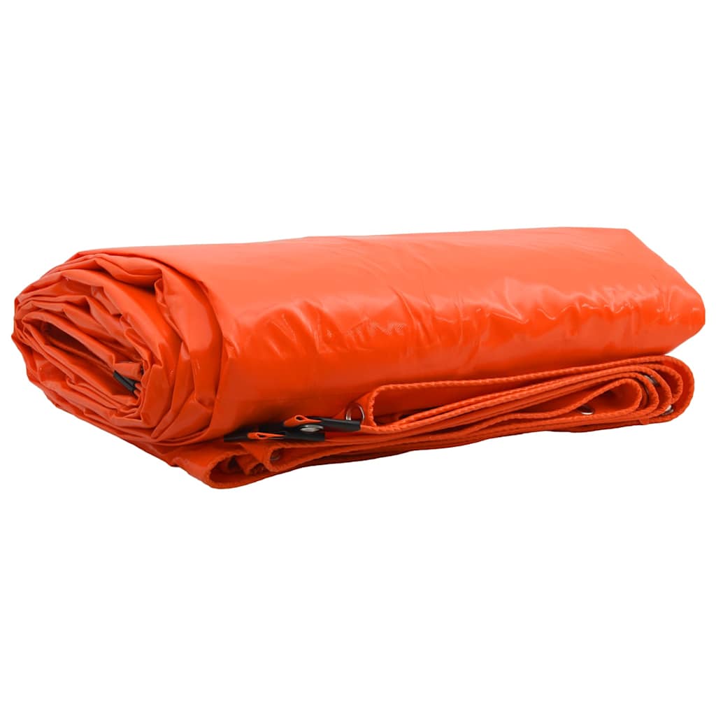 Pressu 650g / m² Oranssi 5 x 8 m Kangas PVC-pinnoitteella