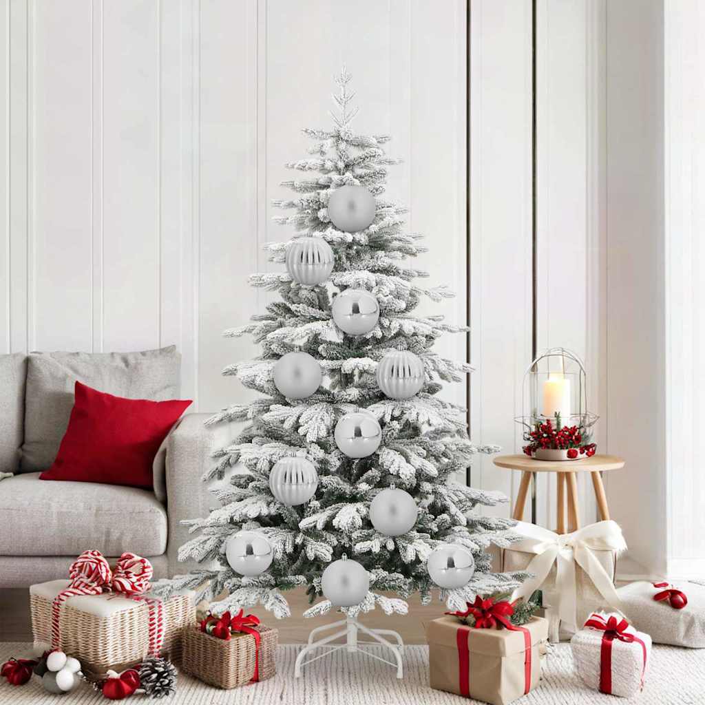 Joulukoristeen setti 9 pcs Hopea