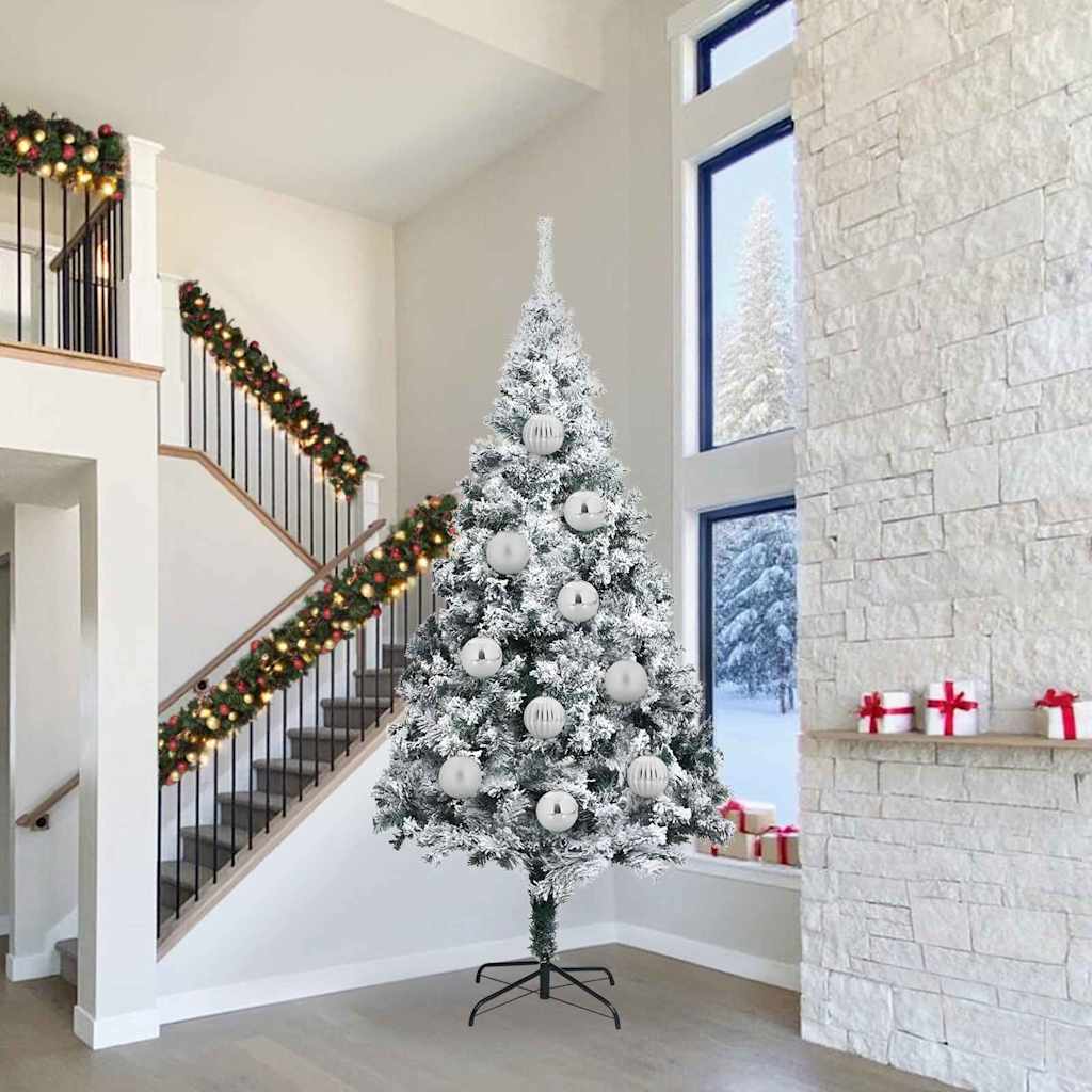 Joulukoristeen setti 4 pcs Hopea