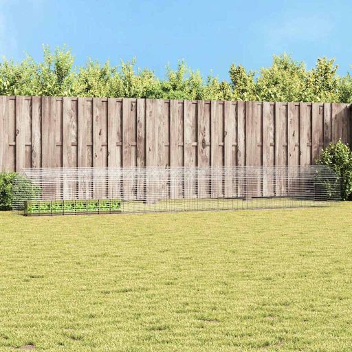 Kaniinihäkki Hopea 400 x 78 x 78 cm Galvanoitu teräs