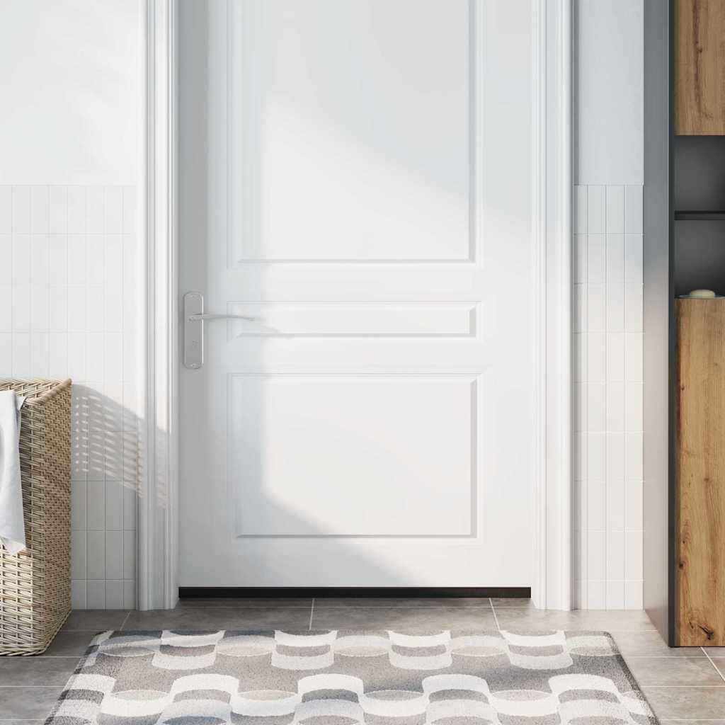 Itsekiinnittyvät oven harjatiivisteet 12 pcs Ruskea 100 cm