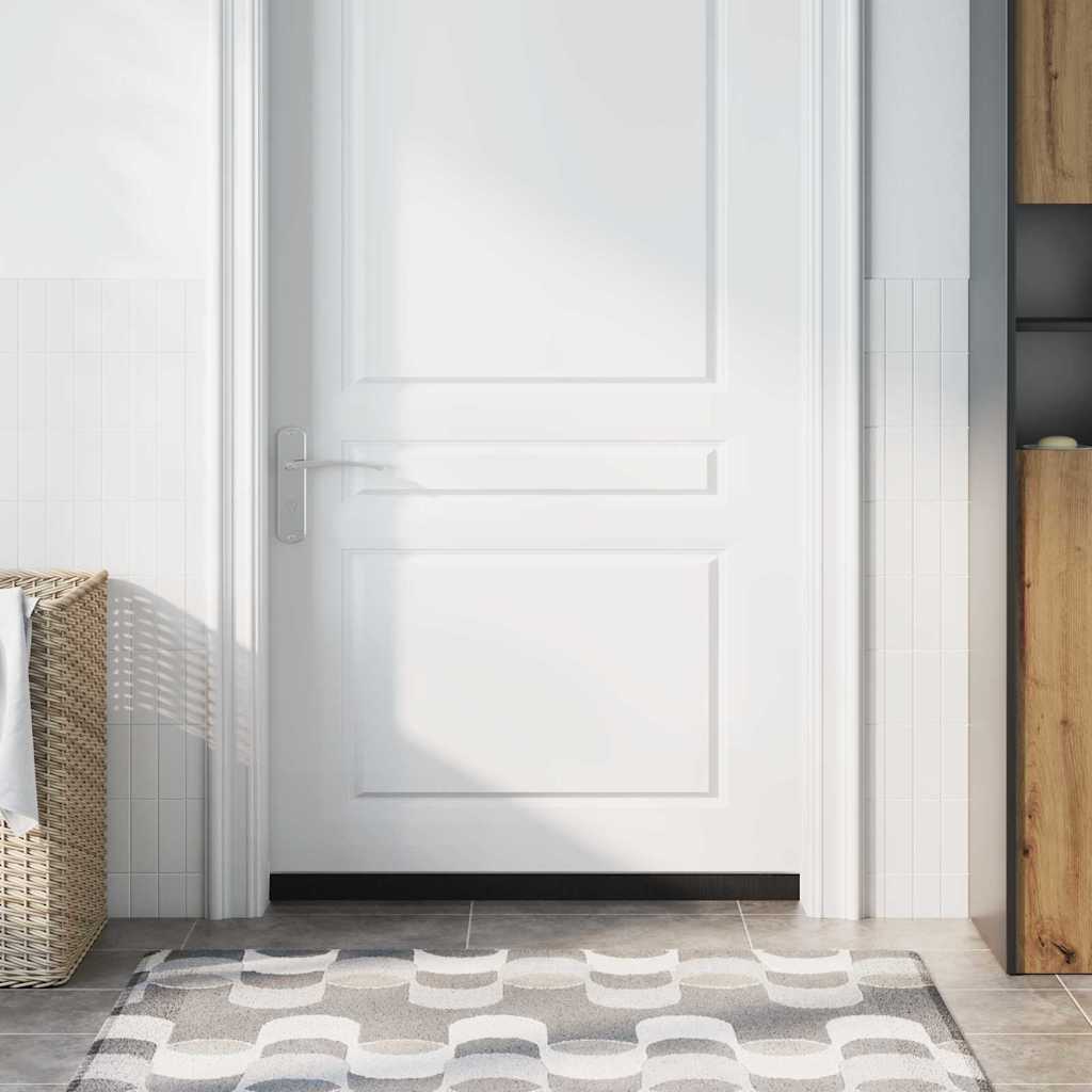 Itsekiinnittyvät oven harjatiivisteet 12 pcs Hopea 100 cm