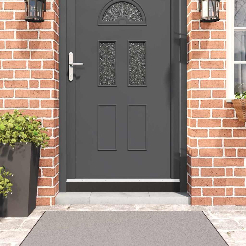 Kierteellinen oven harjasulku 2 pcs Valkoinen 100 cm