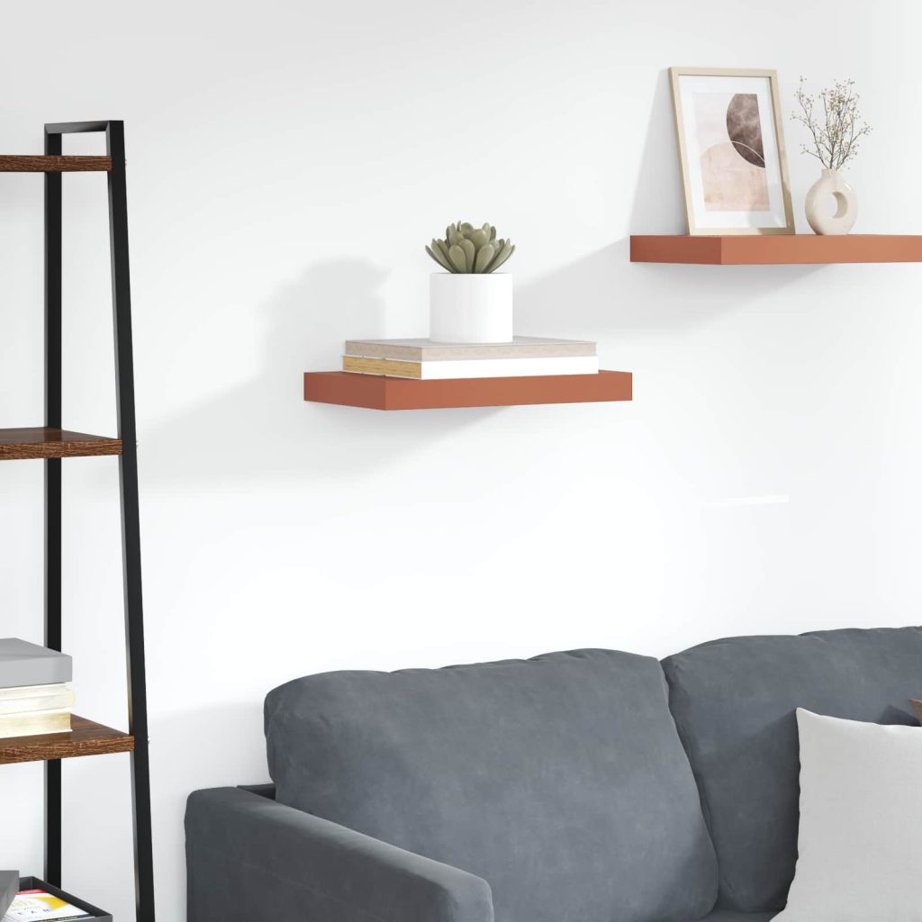 Seinähylly Punainen 40 x 23,5 x 4 cm Tekninen puu