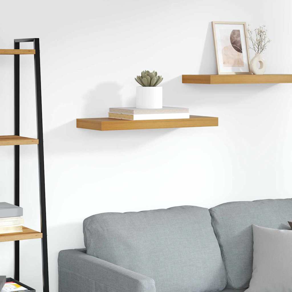 Seinähylly säilytystilassa Ruskea 50 x 23 x 4 cm Tekninen puu