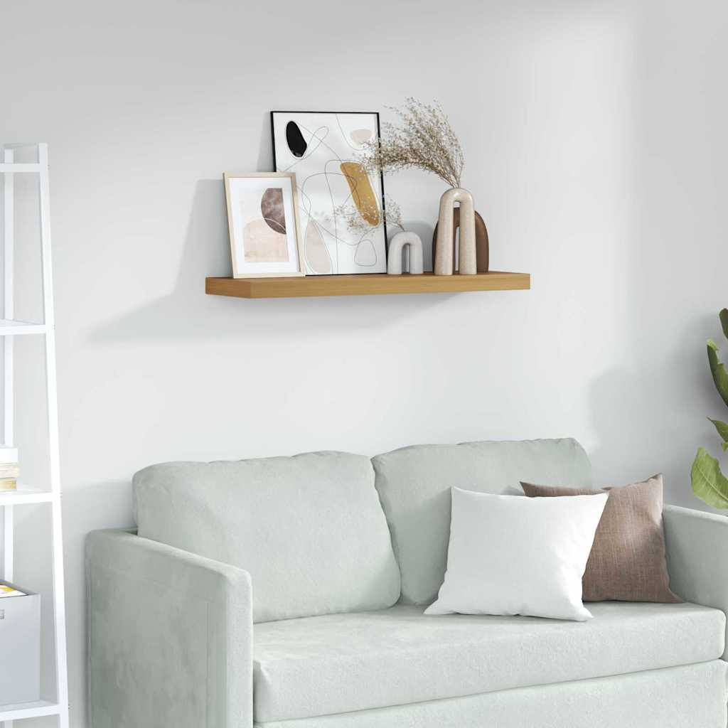 Seinähylly säilytystilassa Ruskea 90 x 23,5 x 4 cm Tekninen puu