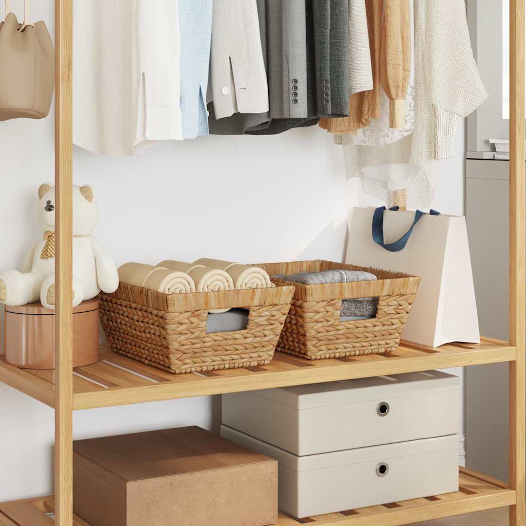 Säilytyskorit 2 pcs Luonnollinen 38 x 28 x 15 cm Vesihyasintti