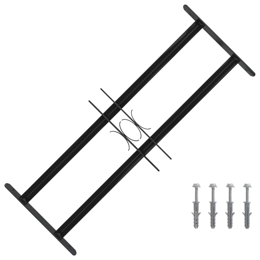Ikkunaverkko Musta 76 x 30 cm Jauhemaalattu Teräs