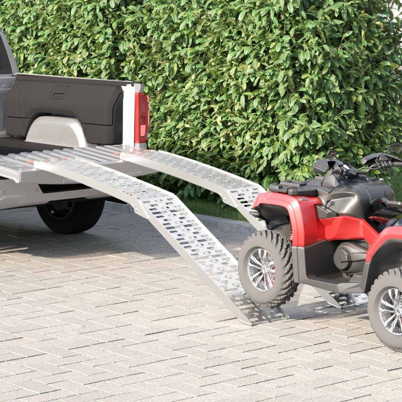 Lastausramppi 2 pcs Hopea 222 x 29 x 14 cm Alumiini