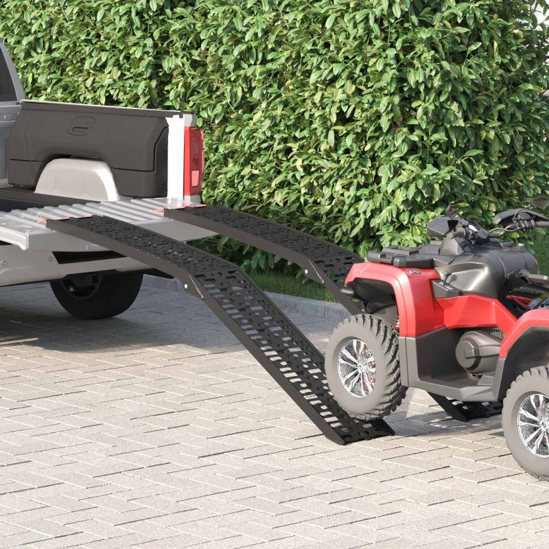 Lastausramppi 2 pcs Musta 222 x 29 x 14 cm Alumiini