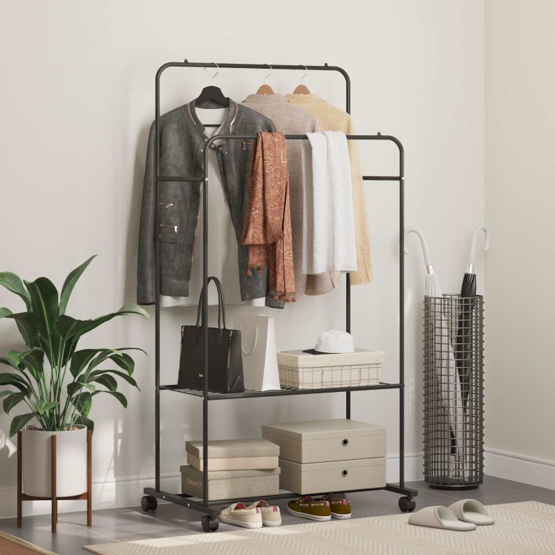 Vaateväline Yksivärinen Musta