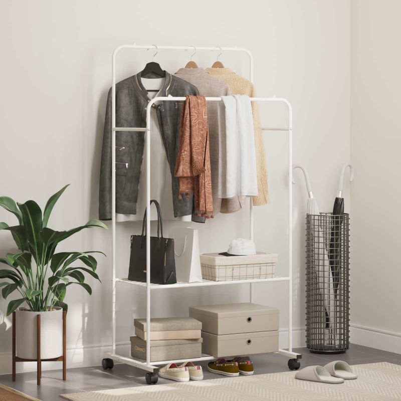 Vaateväline Yksivärinen Valkoinen