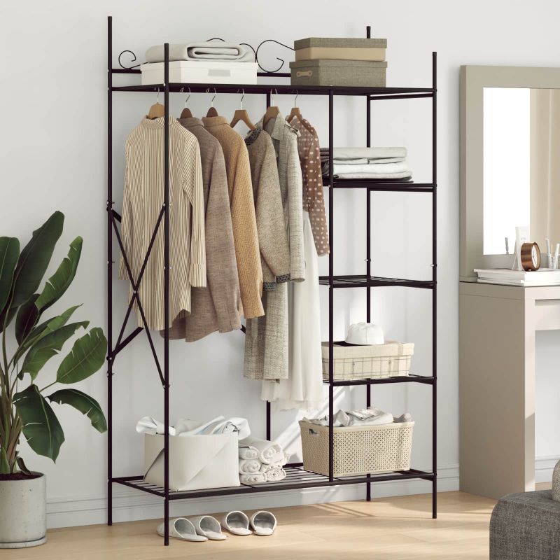 Avoin vaatekaappi Yksivärinen