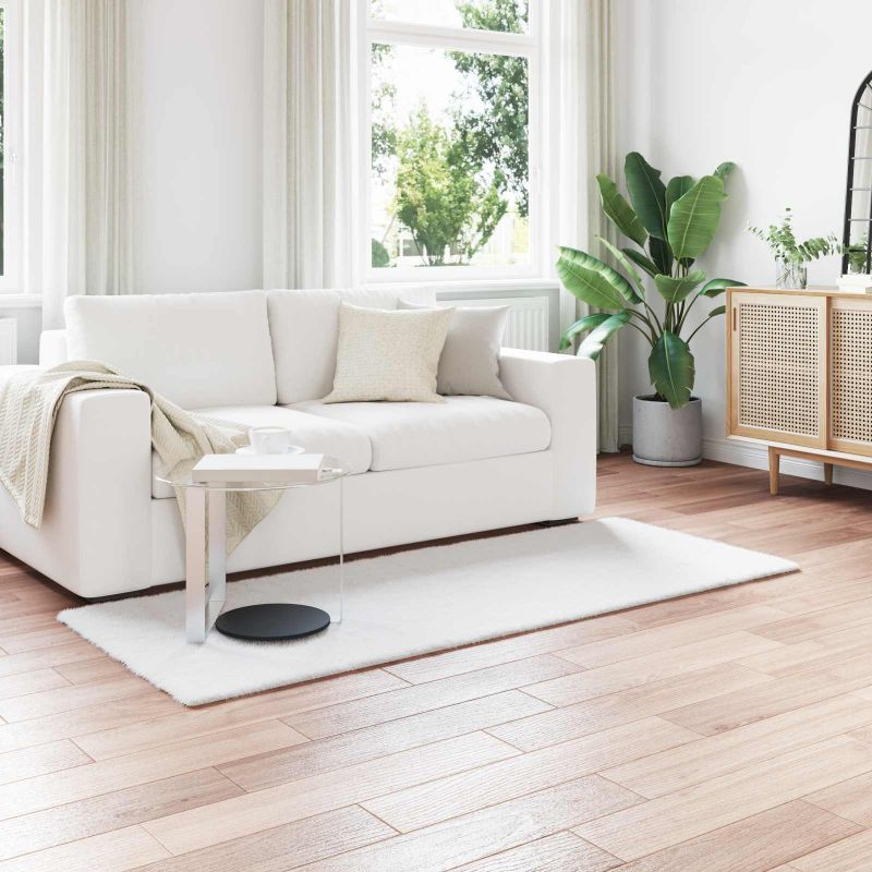 Keinotekoinen Kanin Turkis Matto Valkoinen 80 x 200 cm