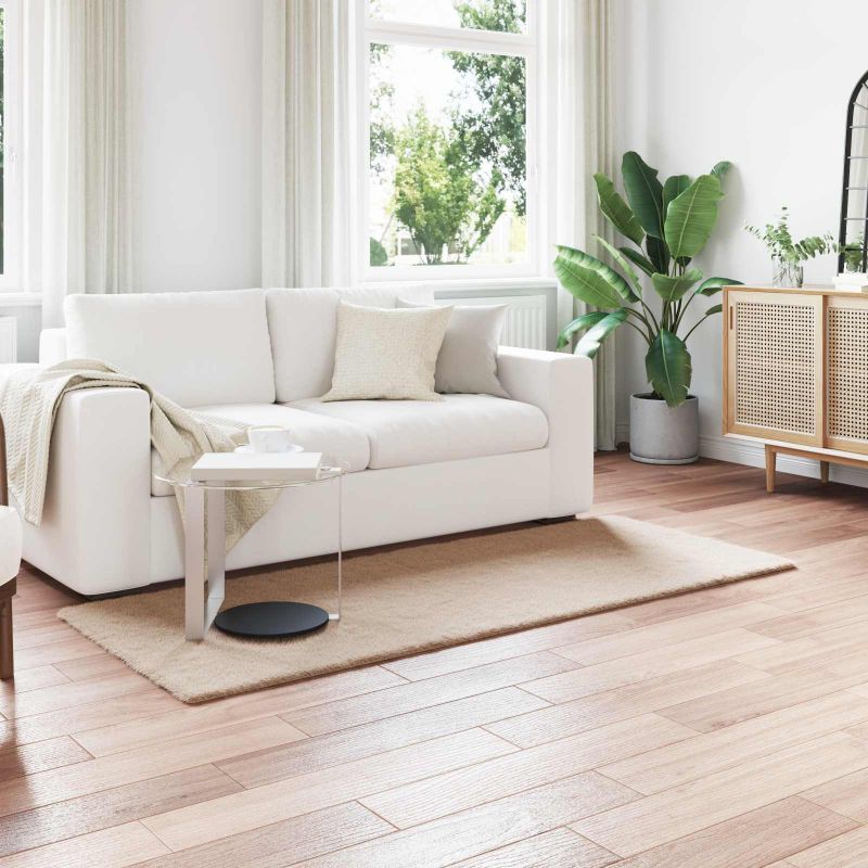 Keinotekoinen Kanin Turkis Matto Harmaanruskea 80 x 200 cm