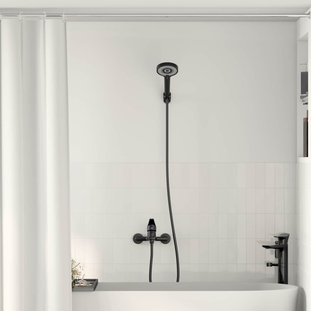 Suihkupään sarja Musta G 1 / 2 tuumaa