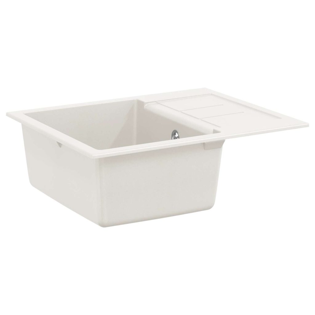 Allas Valkoinen 620 x 500 mm 80% kvartsia ja 20% hartsia