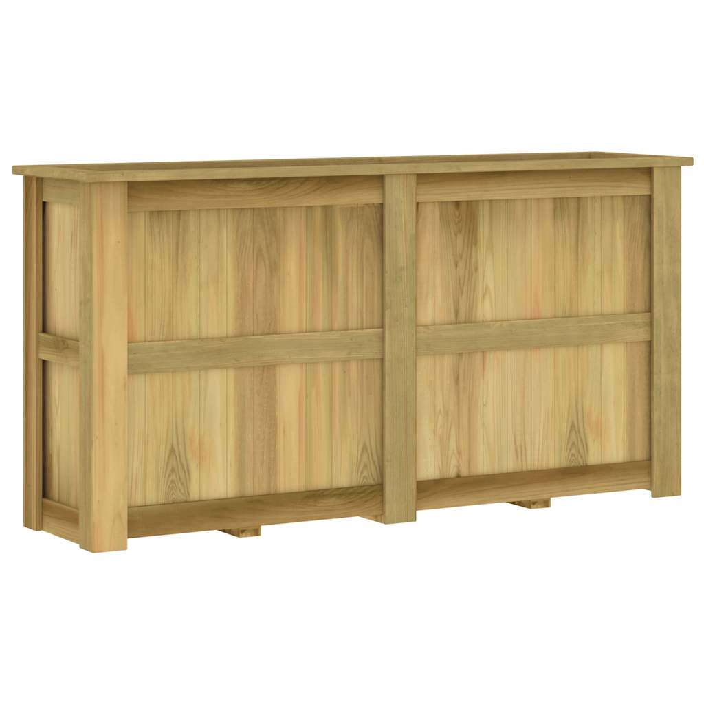 Korotettu kukkalaatikko 196x50x100 cm kyllästetty mänty