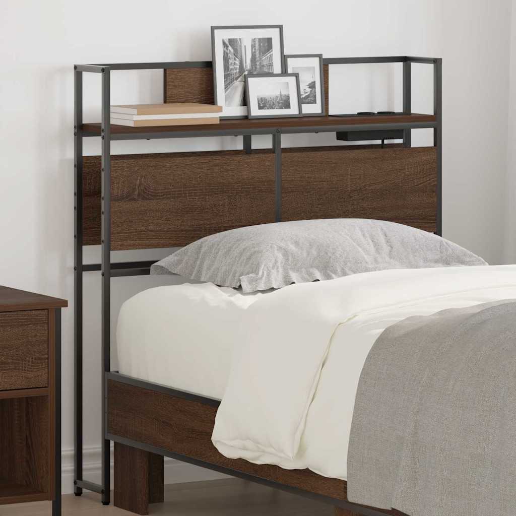 Säilytyspääty päätyllä säilytystilassa Ruskea tammi 80 cm Tekninen puu