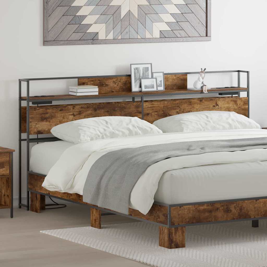 Säilytyspääty päätyllä säilytystilassa Savutammi 200 cm Tekninen puu