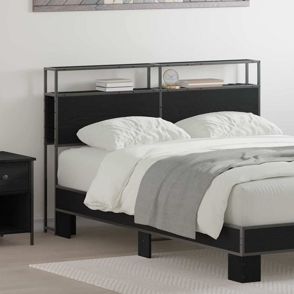 Säilytyspääty päätyllä säilytystilassa Mustatamme 135 cm Tekninen puu