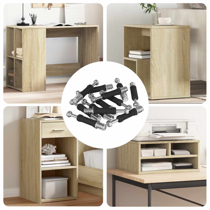 Kameralukitusruuvit 5000 pcs Hopea ja musta